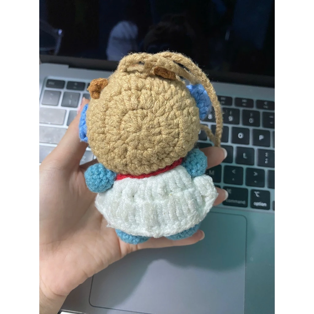 🧶 Búp Bê Len Móc TayThủ Công Cá Hề Cosplay Capybara số 1 của shop góc nhỏ của gấu - Ảnh 3